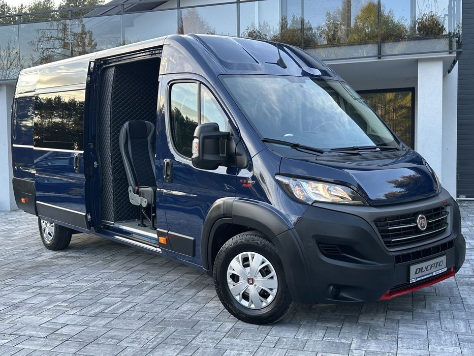 Fiat Ducato L4H2 Brygadowy 7 osób / Bogate wyposażenie / 2.3 POWER 160 KM / Wzmacniany Heavy / DMC 3500kg / Atrakcyjny wygląd / Salon PL / FV23%  Stan jak nowy / Gotowy do pracy / Silnik Iveco!