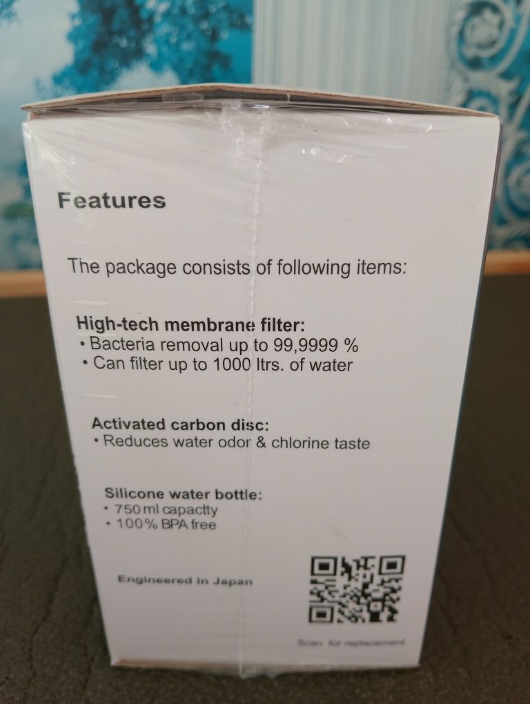 Портативный фильтр для воды с ультрафильтрацией PAANY (Япония)