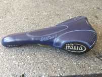 Retro Mtb Siodełko Selle Italia Flite Titanium Genuine Gel skóra