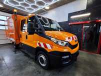 Iveco Daily 35-130 LIFT Doka Brygadówka Automat Hi Matic Plandeka Służba Drogowa Hak Webasto Światła Ostrzegawcze Drogowy  Klimatyzacja 6 Osób Webasto Plandeka Brygadówka Lift Drogowy