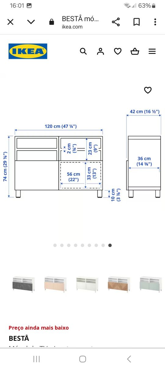 Movel de TV Bestä do Ikea