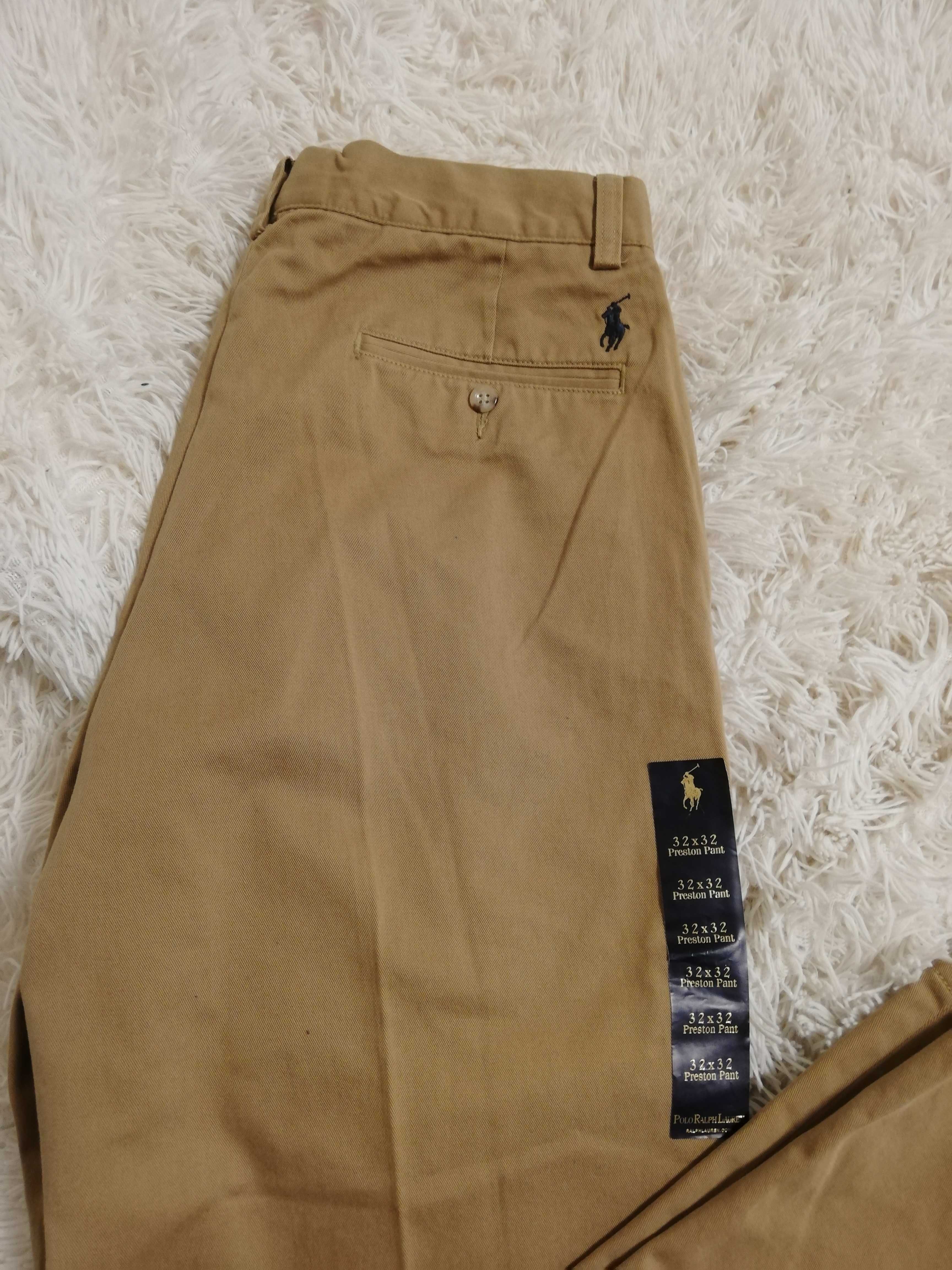 spodnie Polo by Ralph Lauren nowe z metkami 32x32 brąz