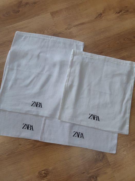 Zara duży zestaw worków ochronnych przeciwkurzowych nowe torby białe