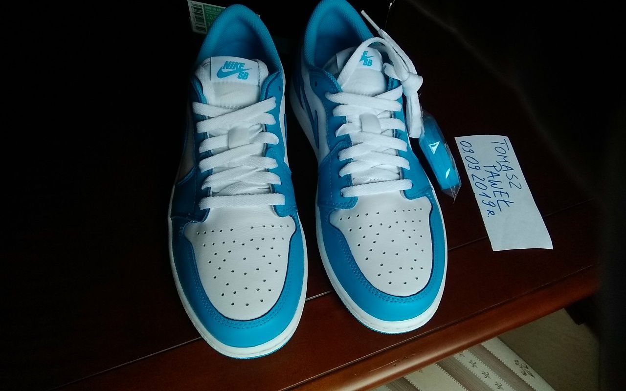 (r.44,5) Nike Jordan 1 Low SB UNC ERIC KOSTON Jordan 1 University Blue