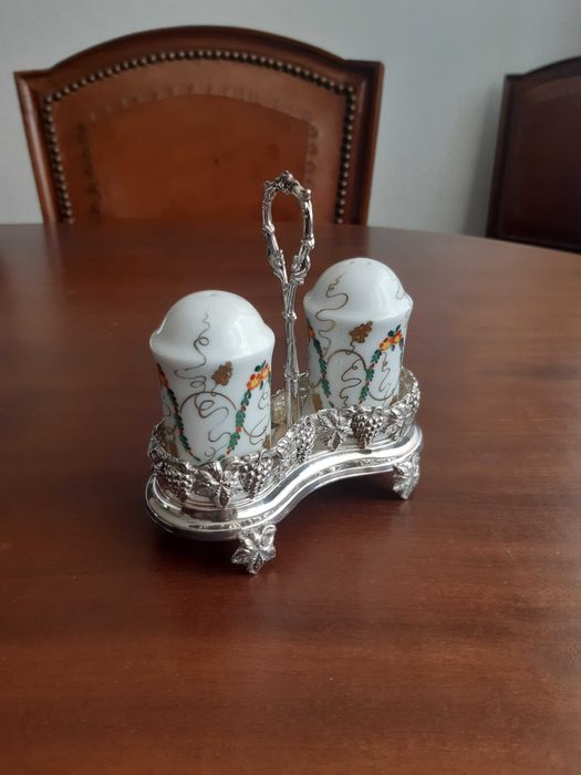 Galheteiro em prata Topázio (Portugal) séc. XX