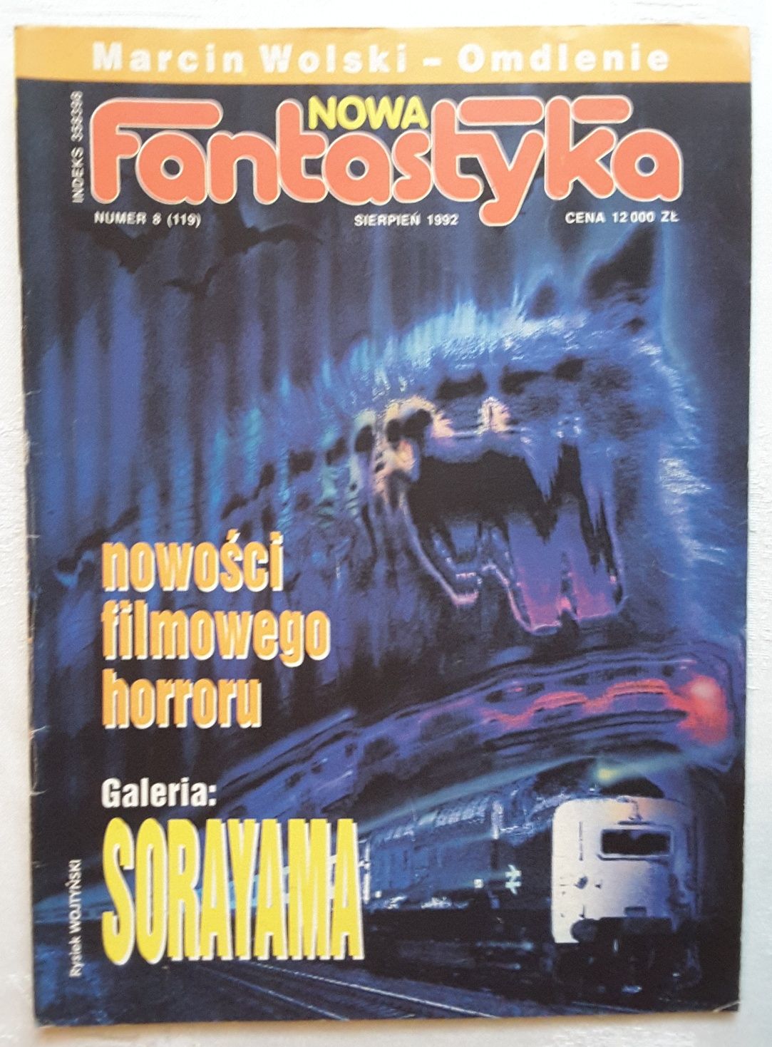 Czasopismo Nowa Fantastyka nr 8 (119) Sierpień 1992