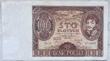 Banknot Polska IIRP 100 Złotych 1934 r. Seria CA. Stan -I -UNC