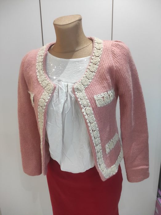 Dzianinowa marynarka damska