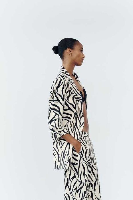 Blazer estampado da Zara