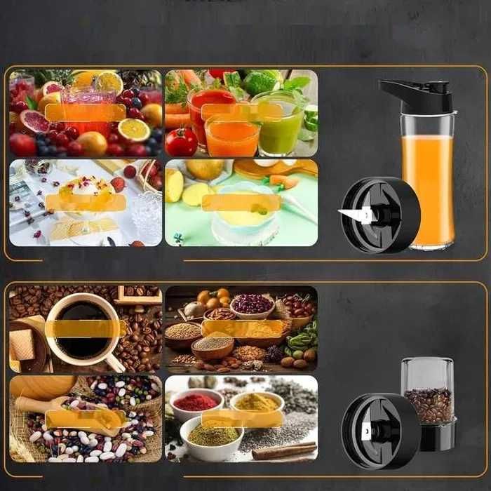 Blender kielichowy 3w1 do Smoothie, 800W,3 Prędkości jak za darmo