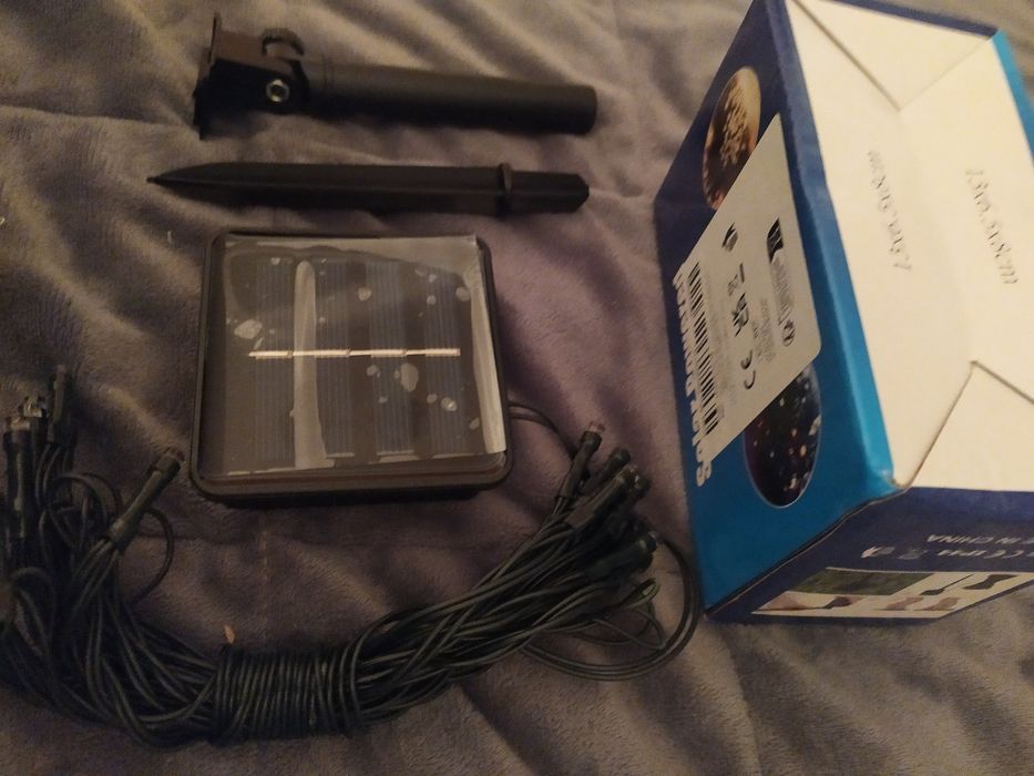 Lampki na zewnątrz zasilane energią słoneczną 5m 20led