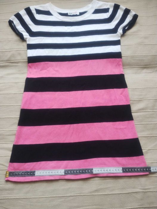 H&M rozm 146/152 10 - 12 lat tunika sukienka mini dzianina
