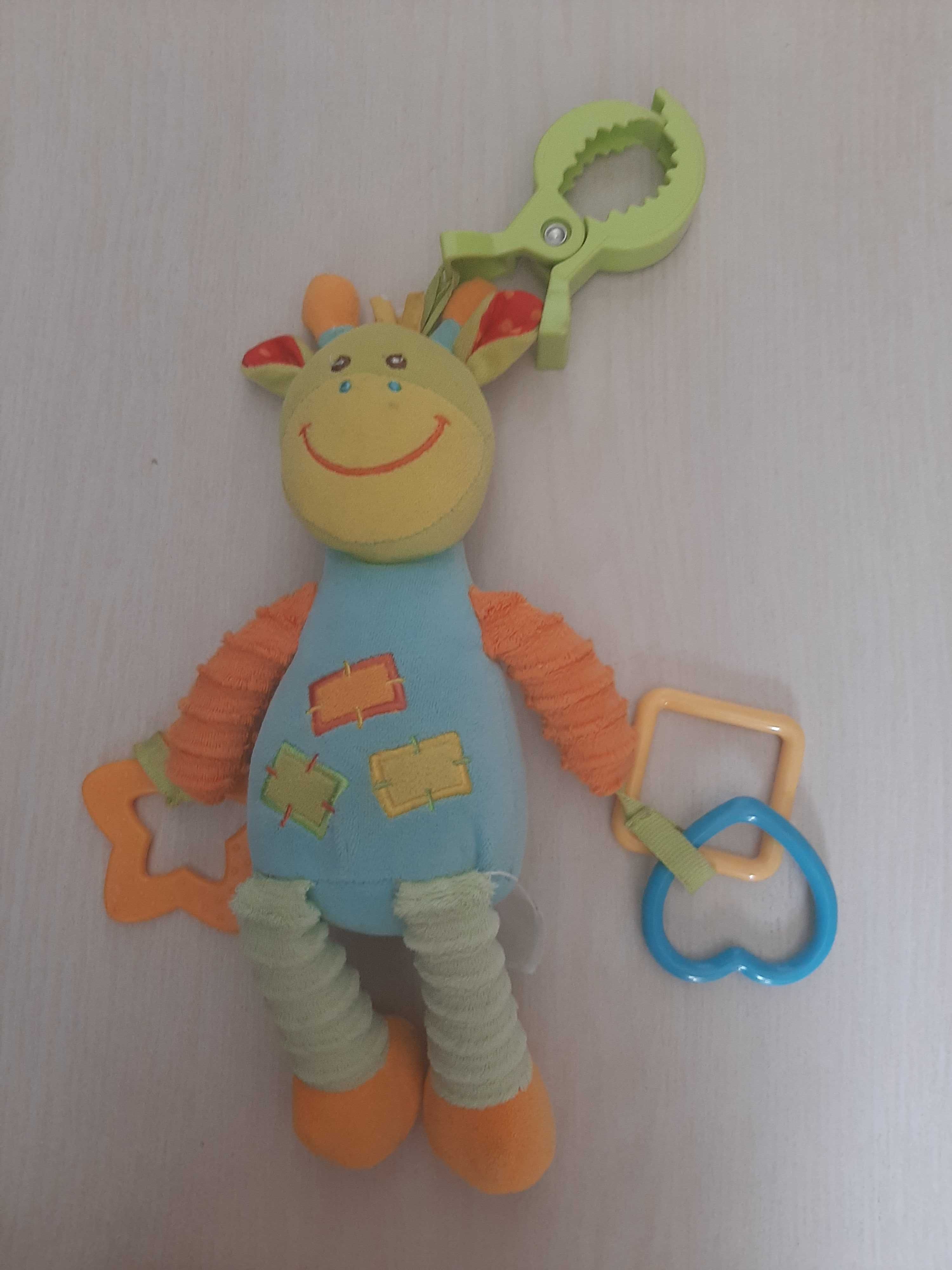 Zestaw zabawek dla niemowląt książeczka sensoryczna miękka zawieszka
