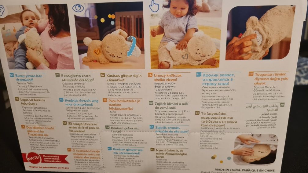 Śpiący króliczek od Fisher Price