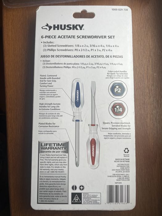 Набір викруток 6 шт. HUSKY