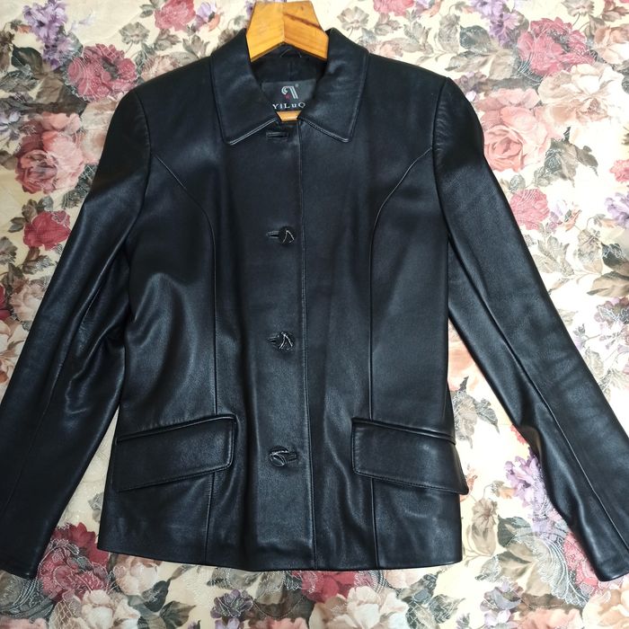 Классный пиджак - куртка кожа р.42