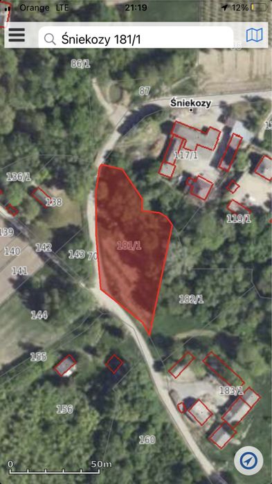 Sprzedam działkę, budowlaną, rolną   z warunkami zabudowy 2700m2