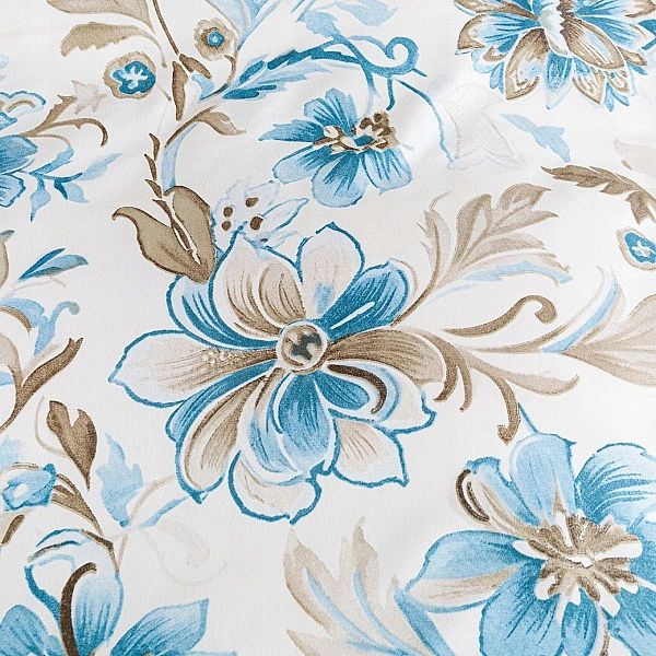 POŚCIEL Maria poszewka 70x80 komplet 140x200/2 części SATYNOWA kwiaty