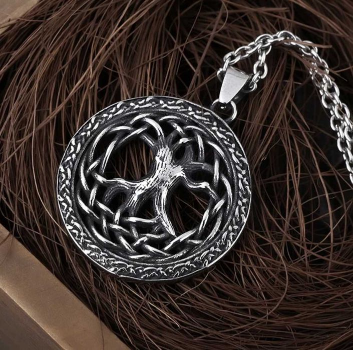 Fio colar necklace vikings celta nordico árvore vida odin