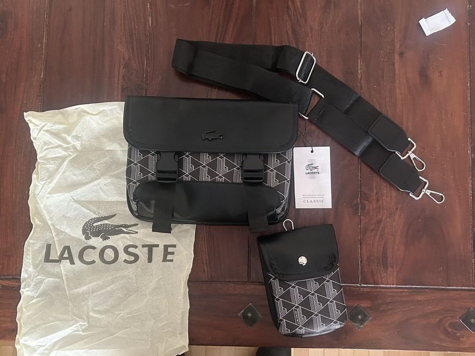 Lacoste torba na ramię z dodatkową mini torebka oryginalna