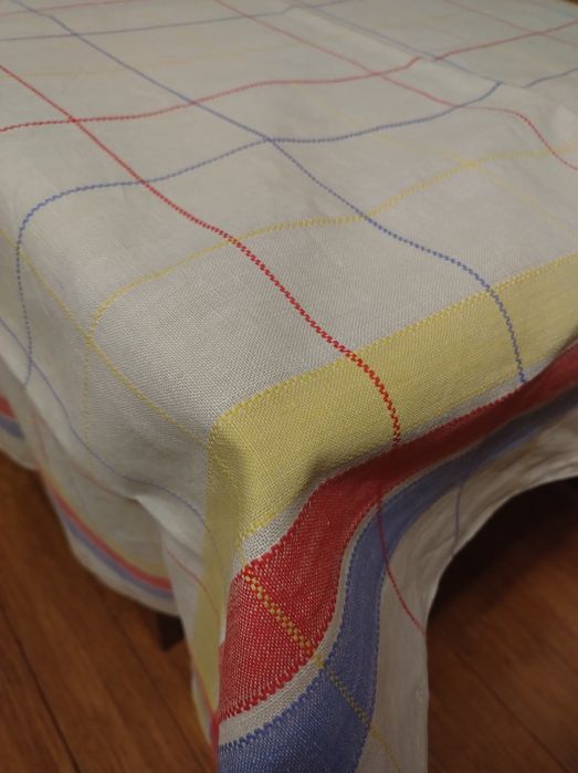 Obrus retro, PRL ok.130x130 cm