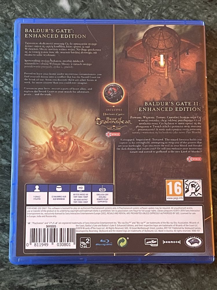 Baldur’s Gate Enhanced Edition PL PS4