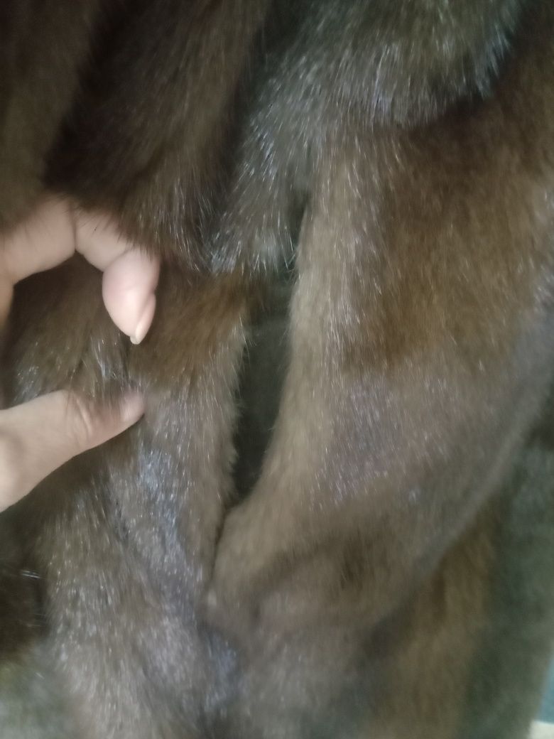 Длинная 130см, ог 120см. Норковая шуба. Манто. Норковая шуба