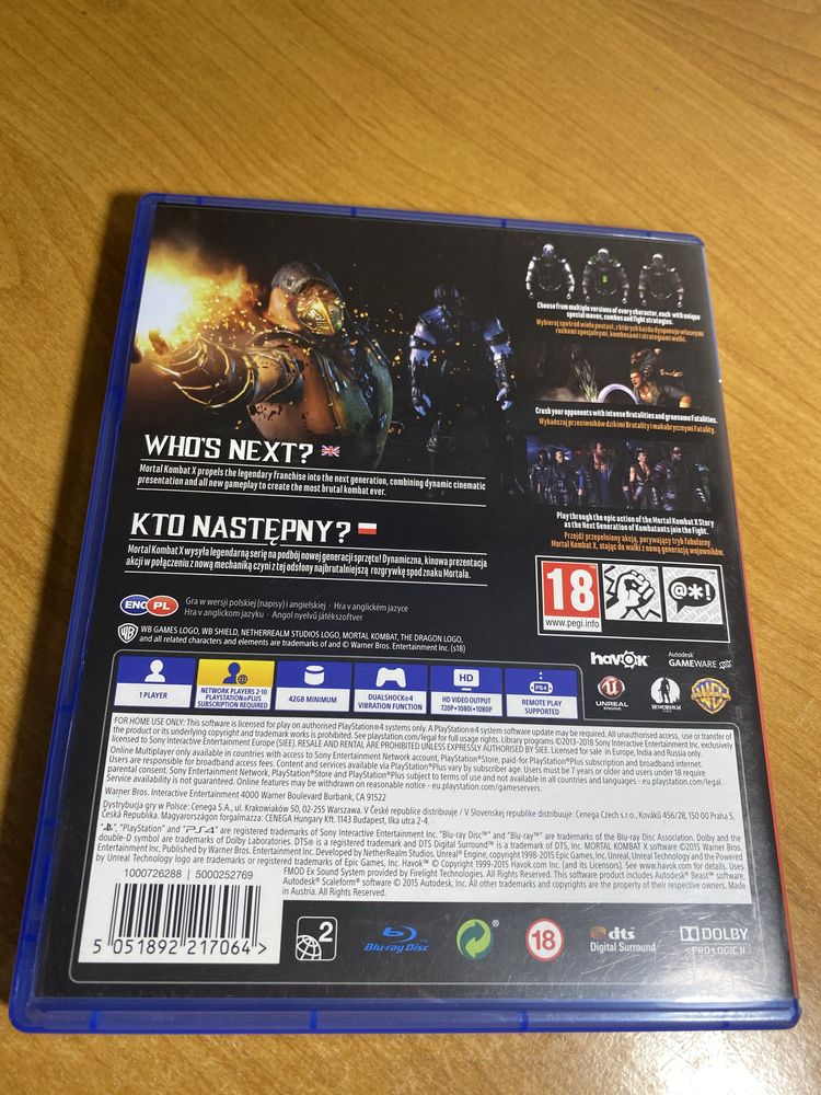 Gra Mortal Kombat X do ps4