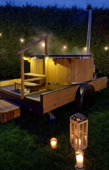 Mobilna Balia Ogrodowa, Sauna, jacuzzi. Wynajem całoroczny!