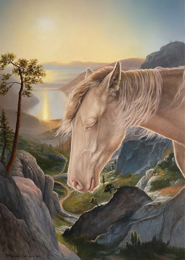 Картина с лошадью