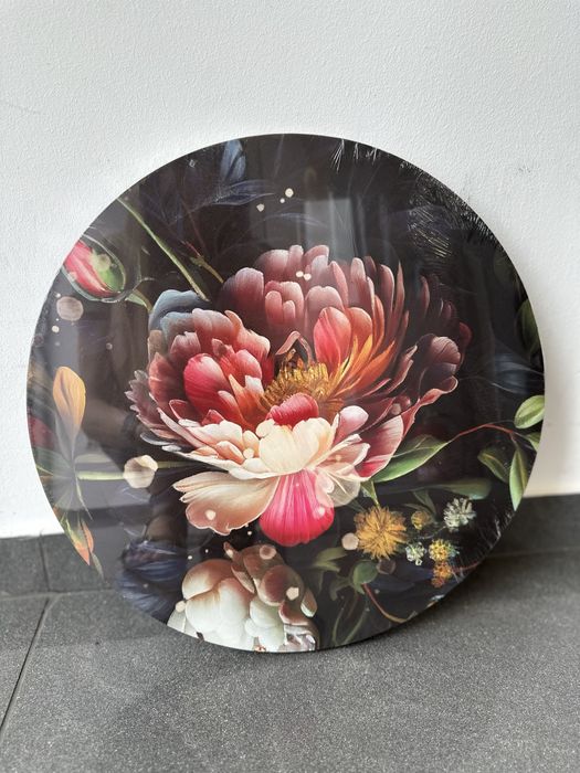 Zestaw 3 obrazów wzór kwiatowy