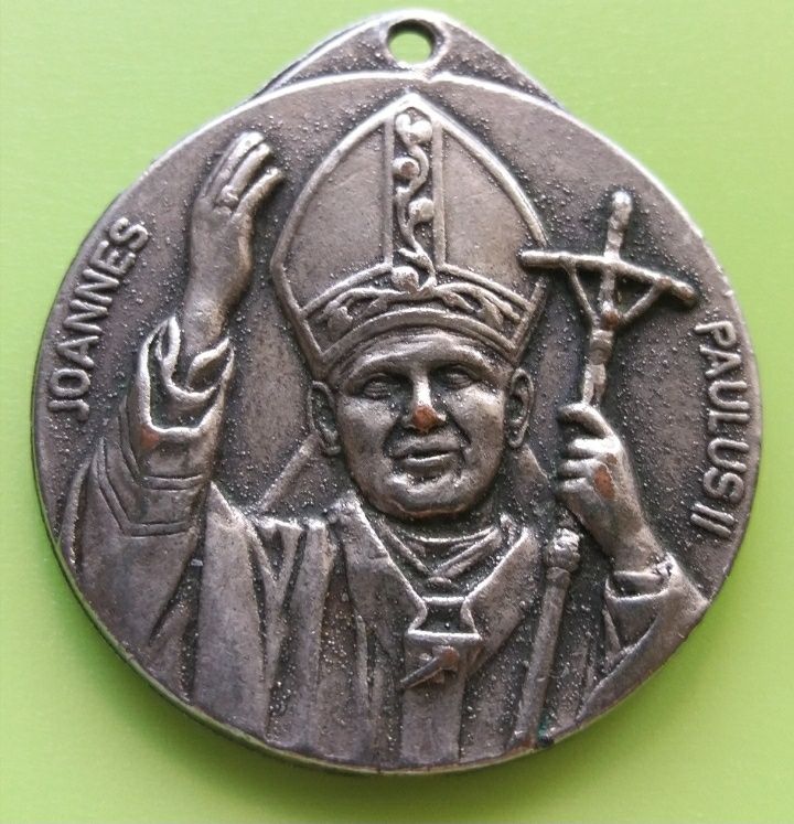 Медальен "  Святой Христофор. Иоанн Павел 2 "