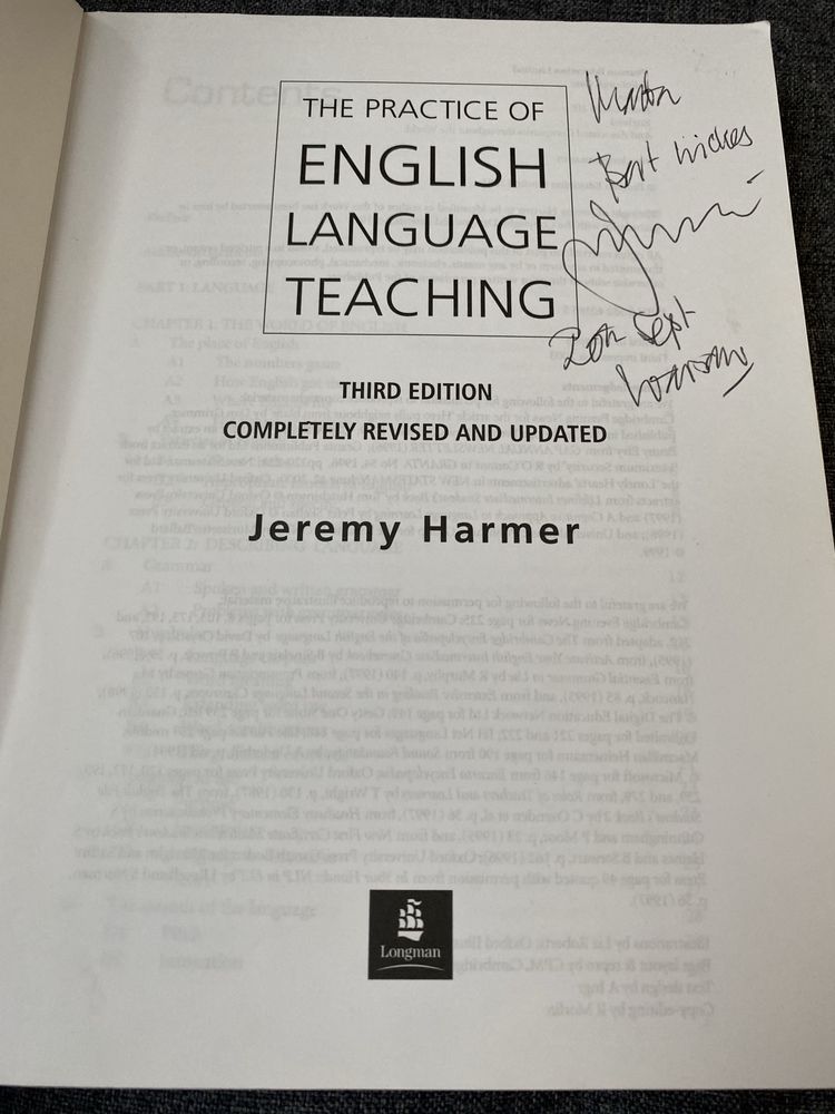 The practice of english language teaching Jeremy Harmer