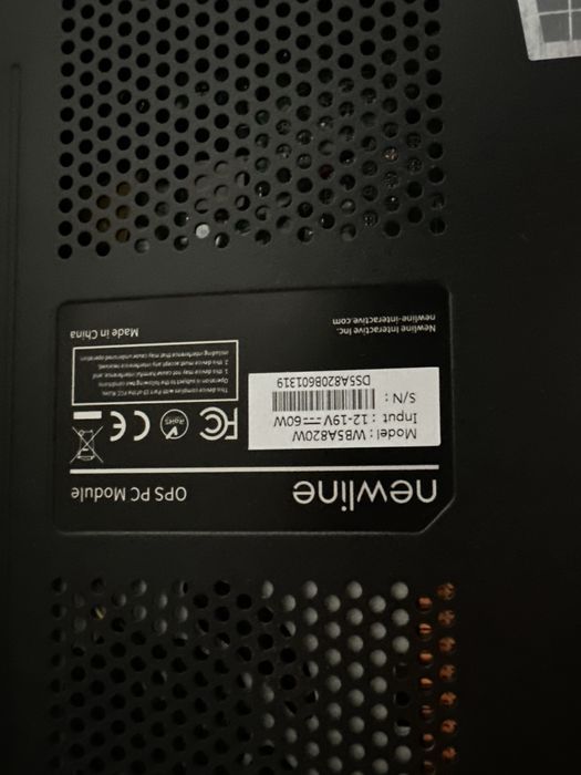 Telewizor dotykowy z modułem PC