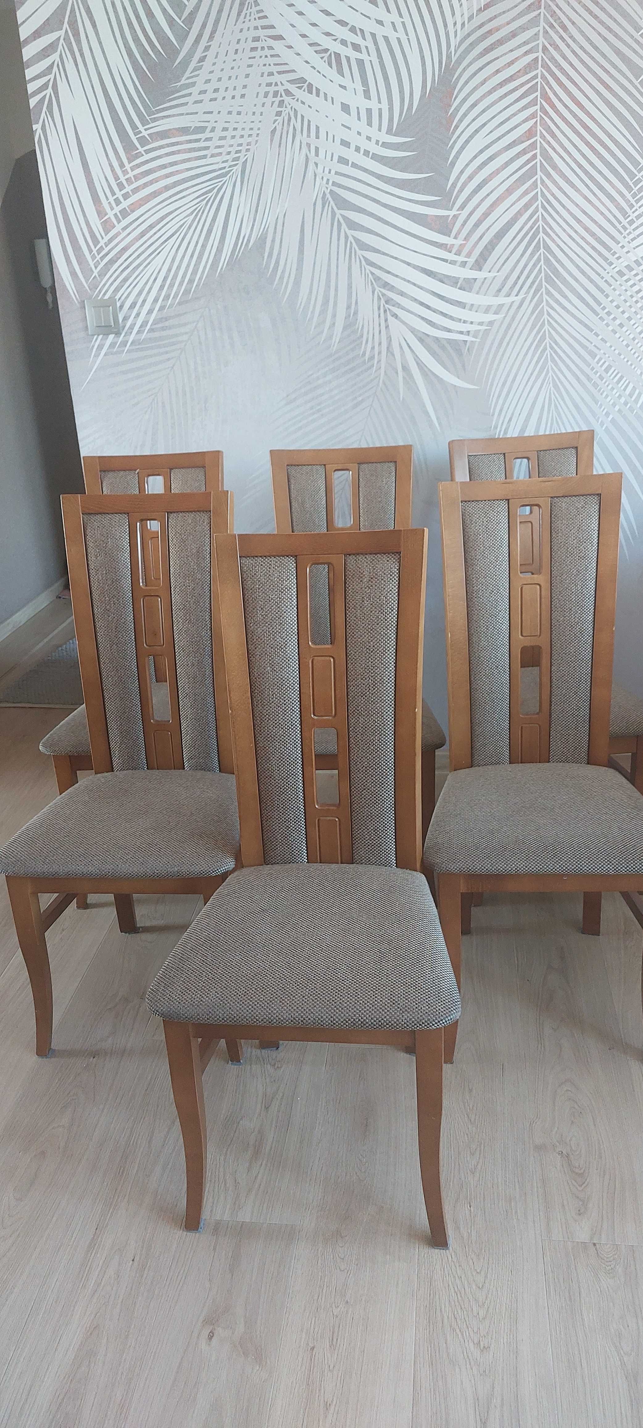 Krzesła 6 sztuk drewniane