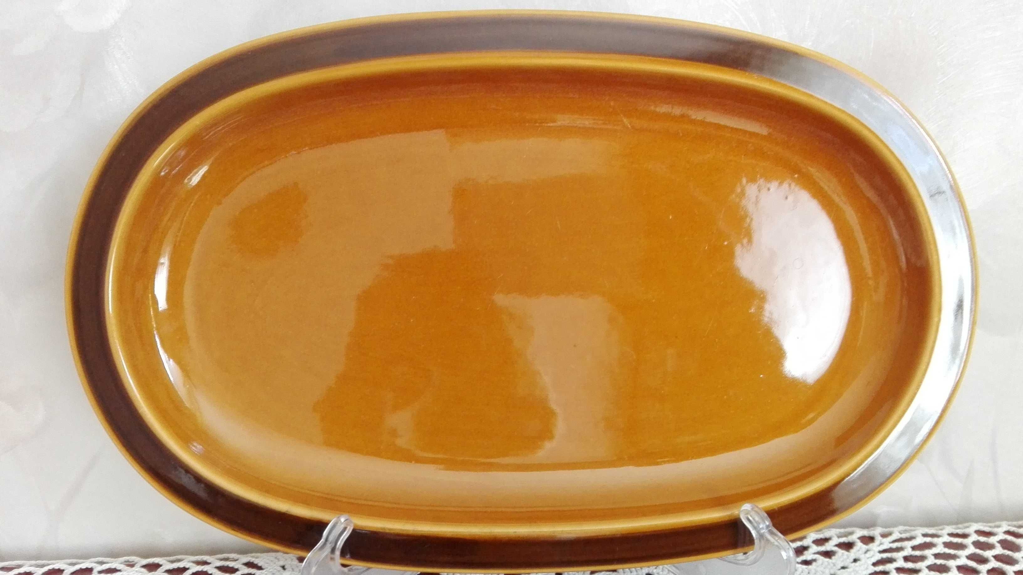 Półmisek duży, porcelit DDR, ręcznie malowany