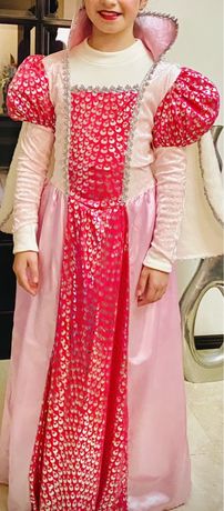 Vestido de princesa cor-de-Rosa