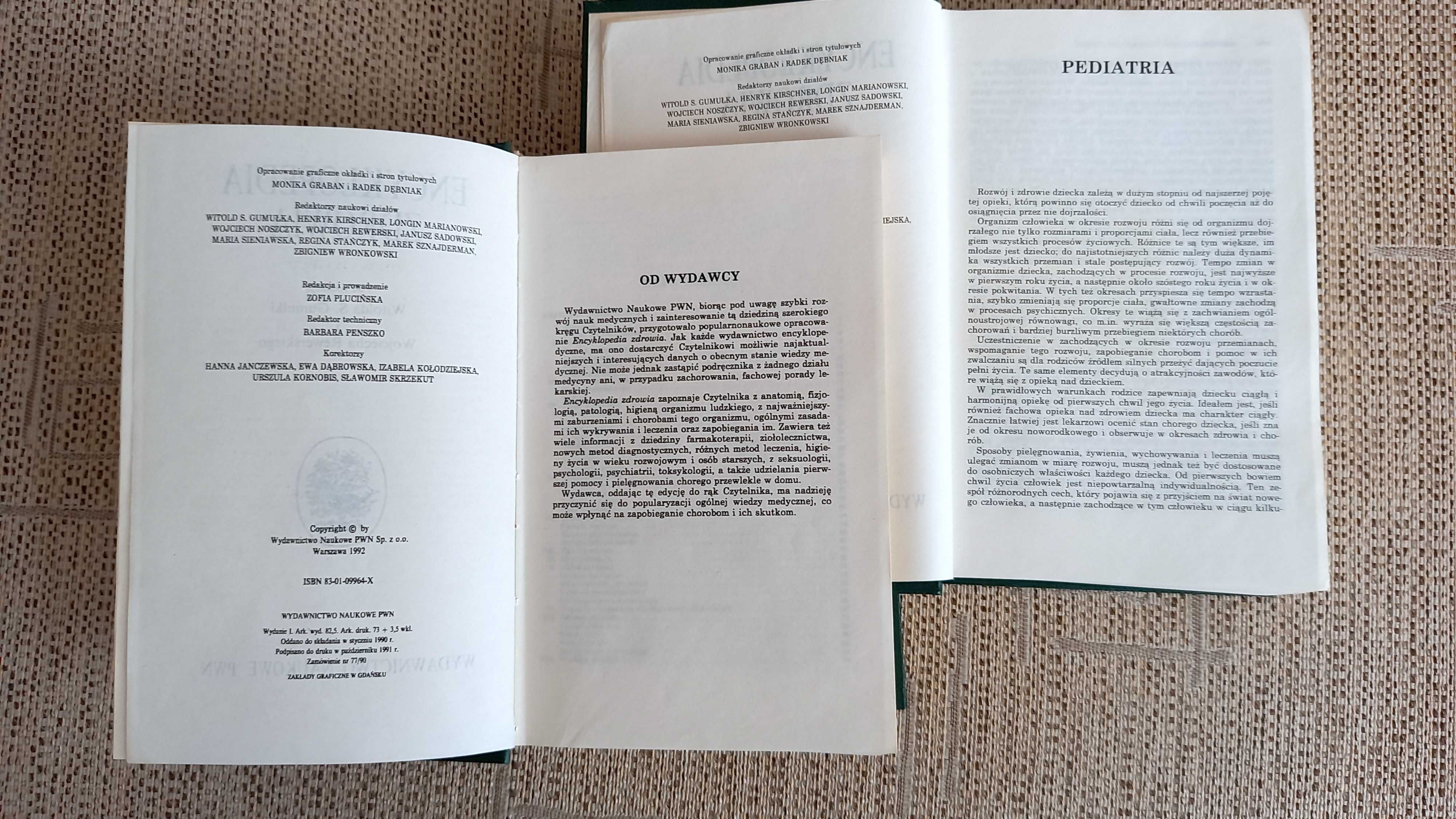 Encyklopedia Zdrowia PWN, tom 1 i 2