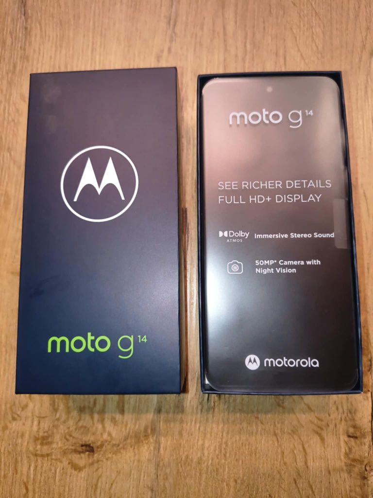 Nowa, blado różowa Motorola g14, 4/128 GB