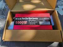 Інвертор (перетворювач напруги) 12v-220v чистий синус 1000W