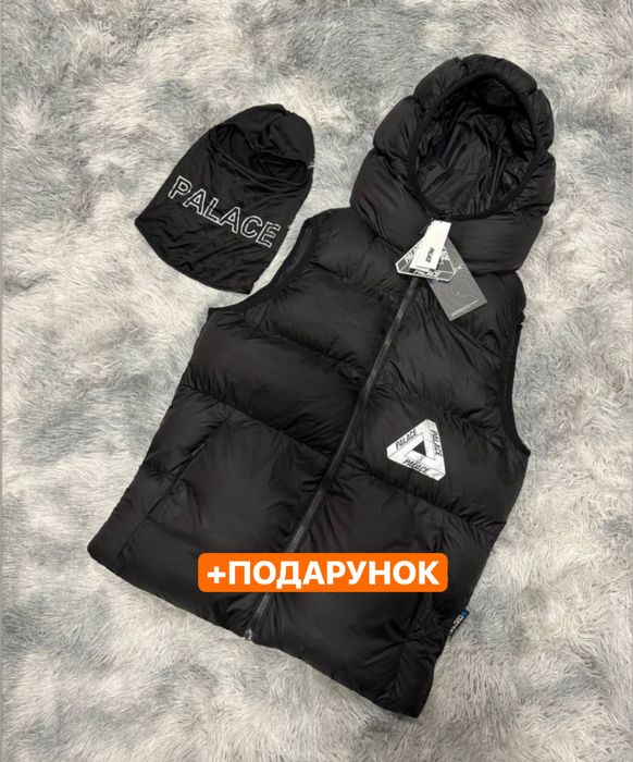 ПОДАРУНОК‼️Желет Palace ʼBalaclava Black,желет,желет пелес,чорний желе