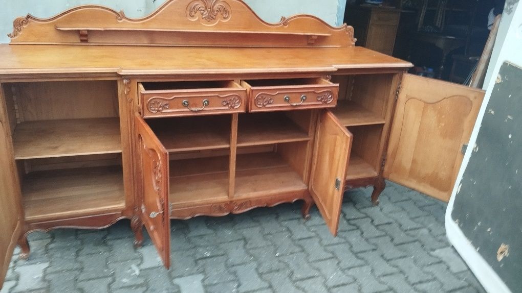 Piękna solidna komoda dębowa ludwik