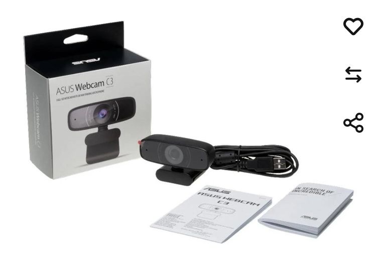 Webcam ASUS C3 Fhd - Novo