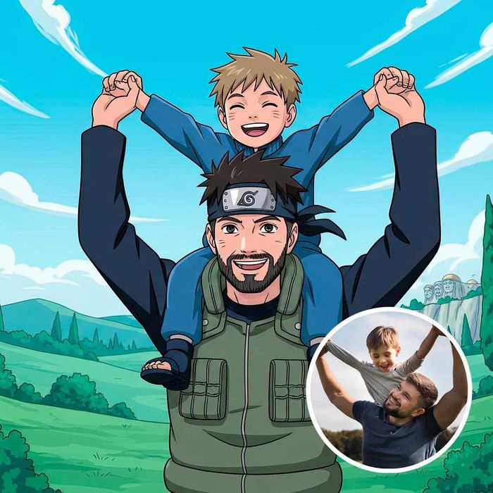 Портрети у стилі Сімпсонів Дісней Pixar Аніме Подарунок на свят Наруто