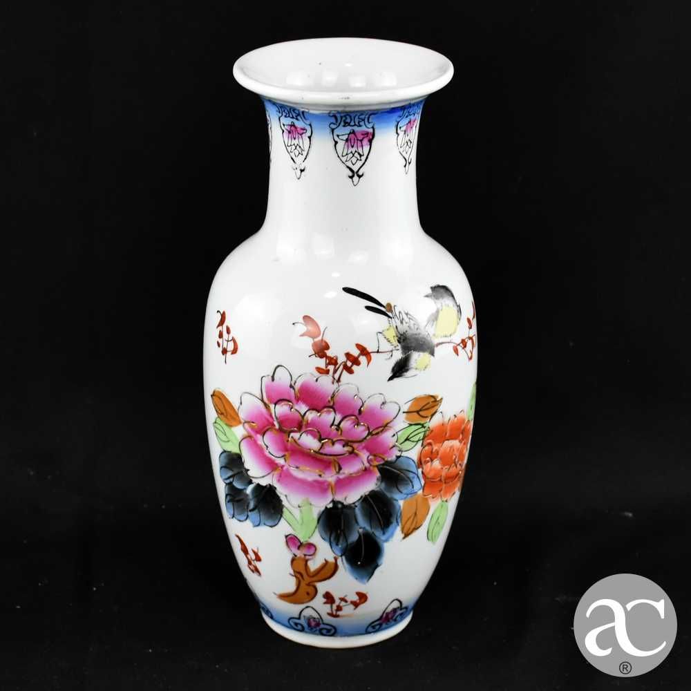 Jarra porcelana da China, caracteres chineses, circa 1980