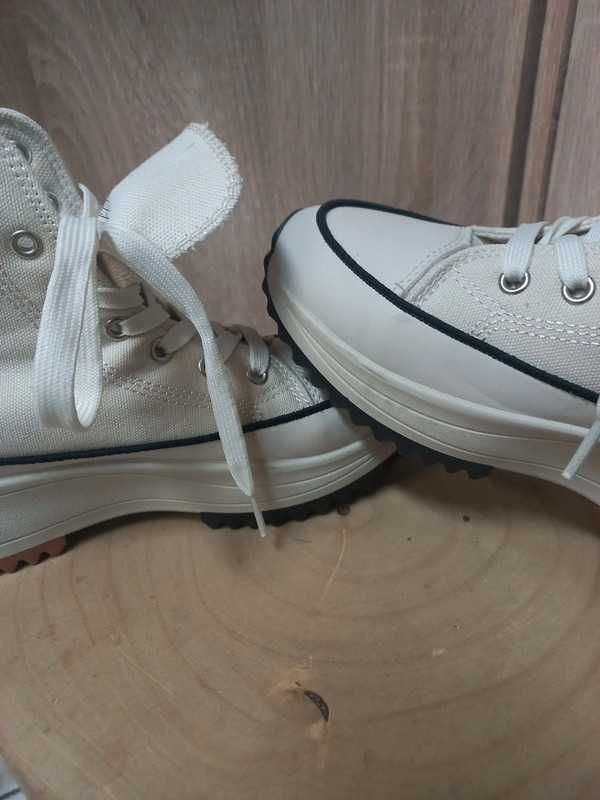 Buty trampki wysokie jasne jak nowe r.39