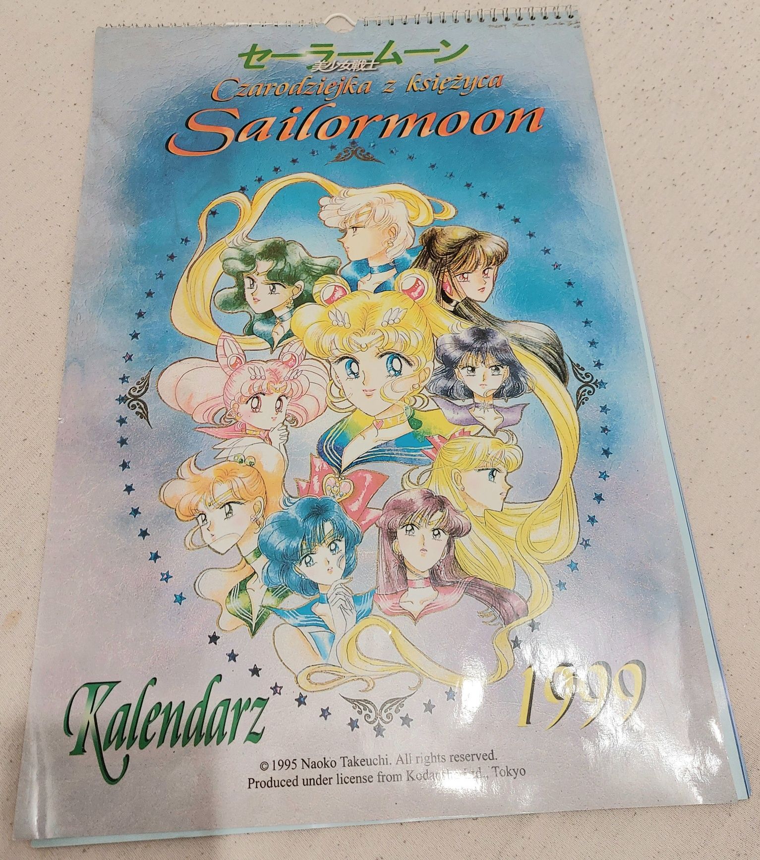 Kalendarz 1999 Czarodziejka z Księżyca, Sailor Moon.