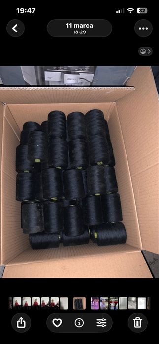 Nici czarne okolo 200sztuk