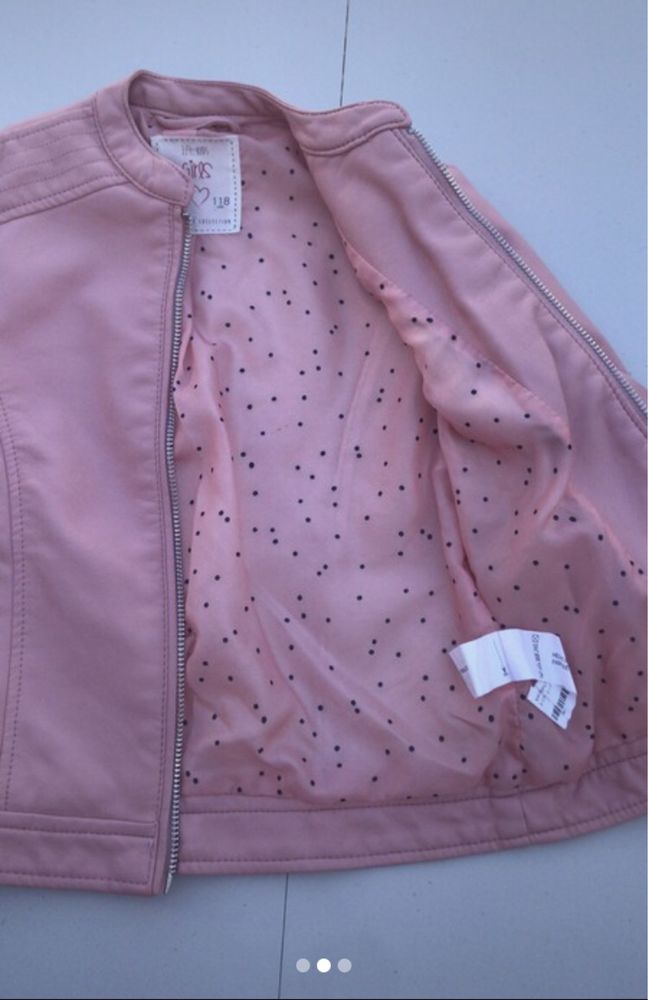 Casaco Zara cor de rosa de menina