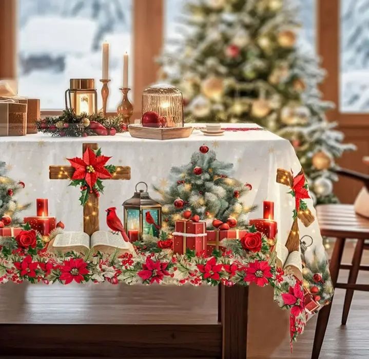 Obrus świąteczny prostokątny 150x200cm